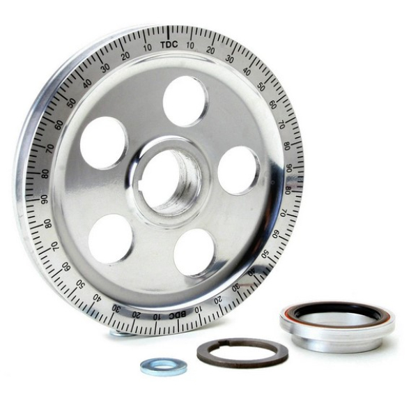 Sand-seal-pulley-kit-standard-diameter-bolt-on-with-alu-collar-and-orange-seal-VW-Käfer-00-8688-0